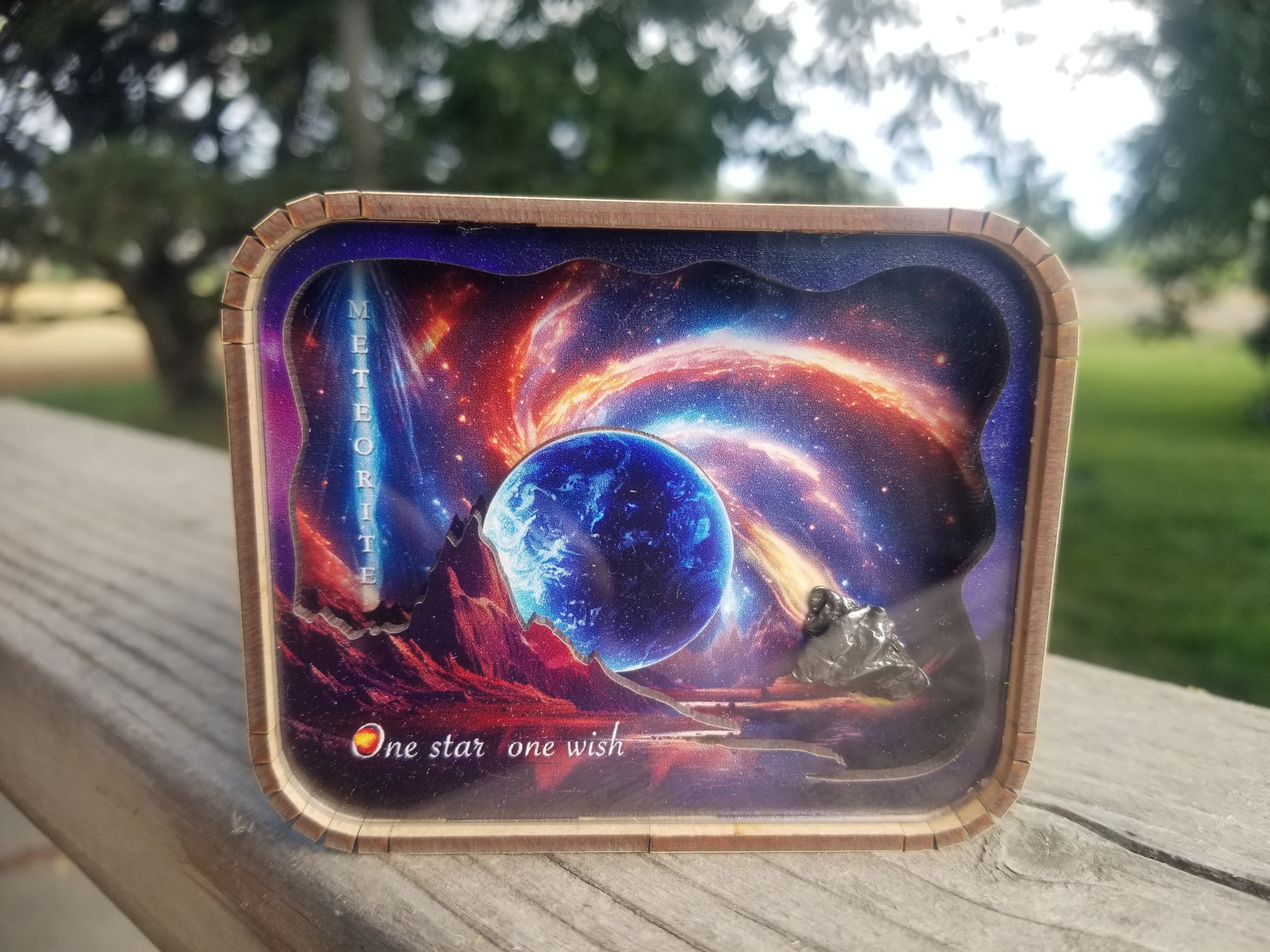Collectible Meteorite Music Box - Genuine Meteor in Music Box