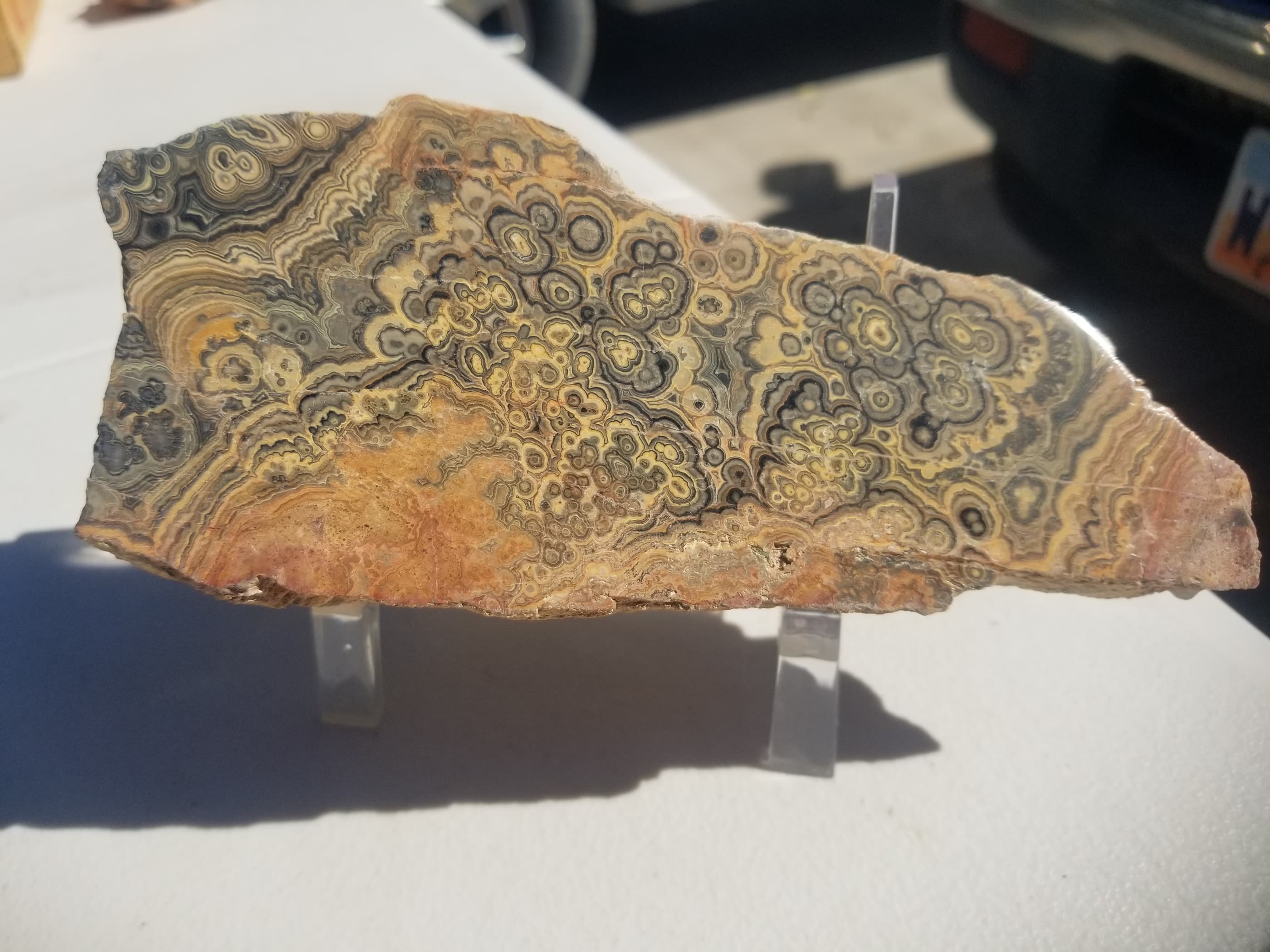 Rare Flowering Tube Onyx Polished Specimen 11.9oz Nephi Utah
