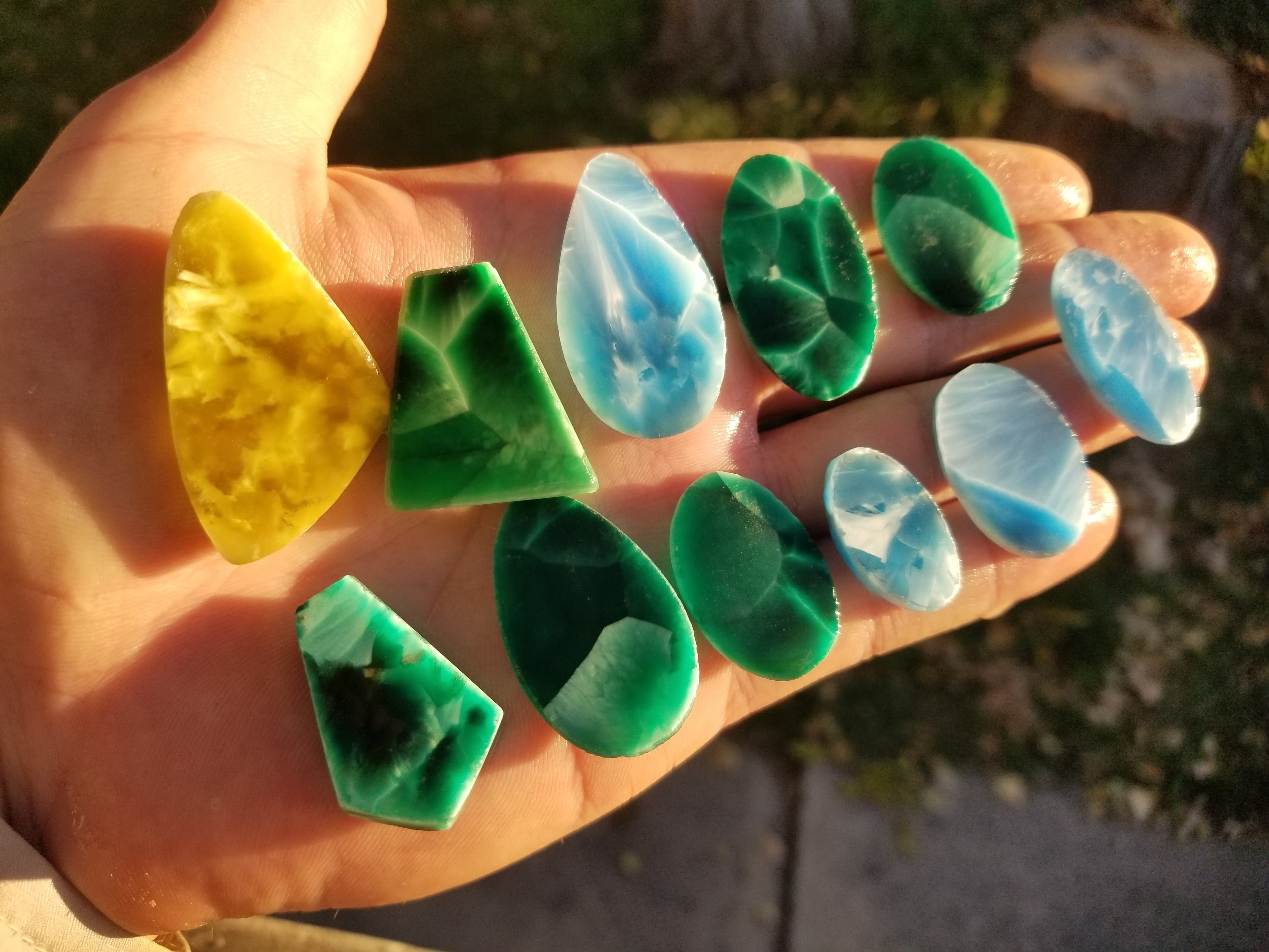 Rare Lot Victoria Imori Stone Cab Preforms 54g 11 Pieces Now Unavailable Collector Must Have Natural Composite Invented by Dr. Imori