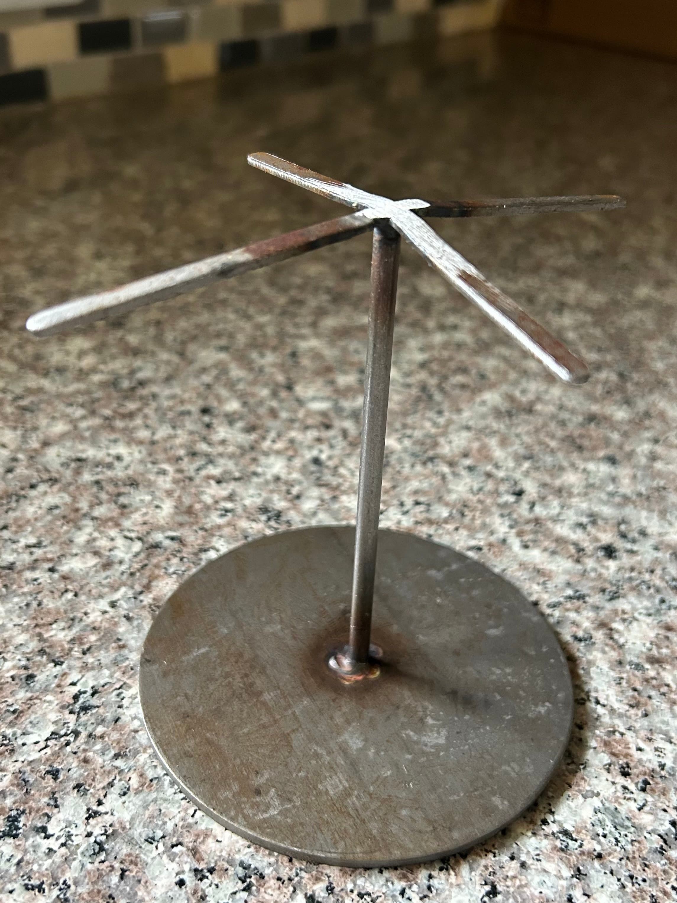 Nice Round Base Adjustable Metal Display Stand - 4"