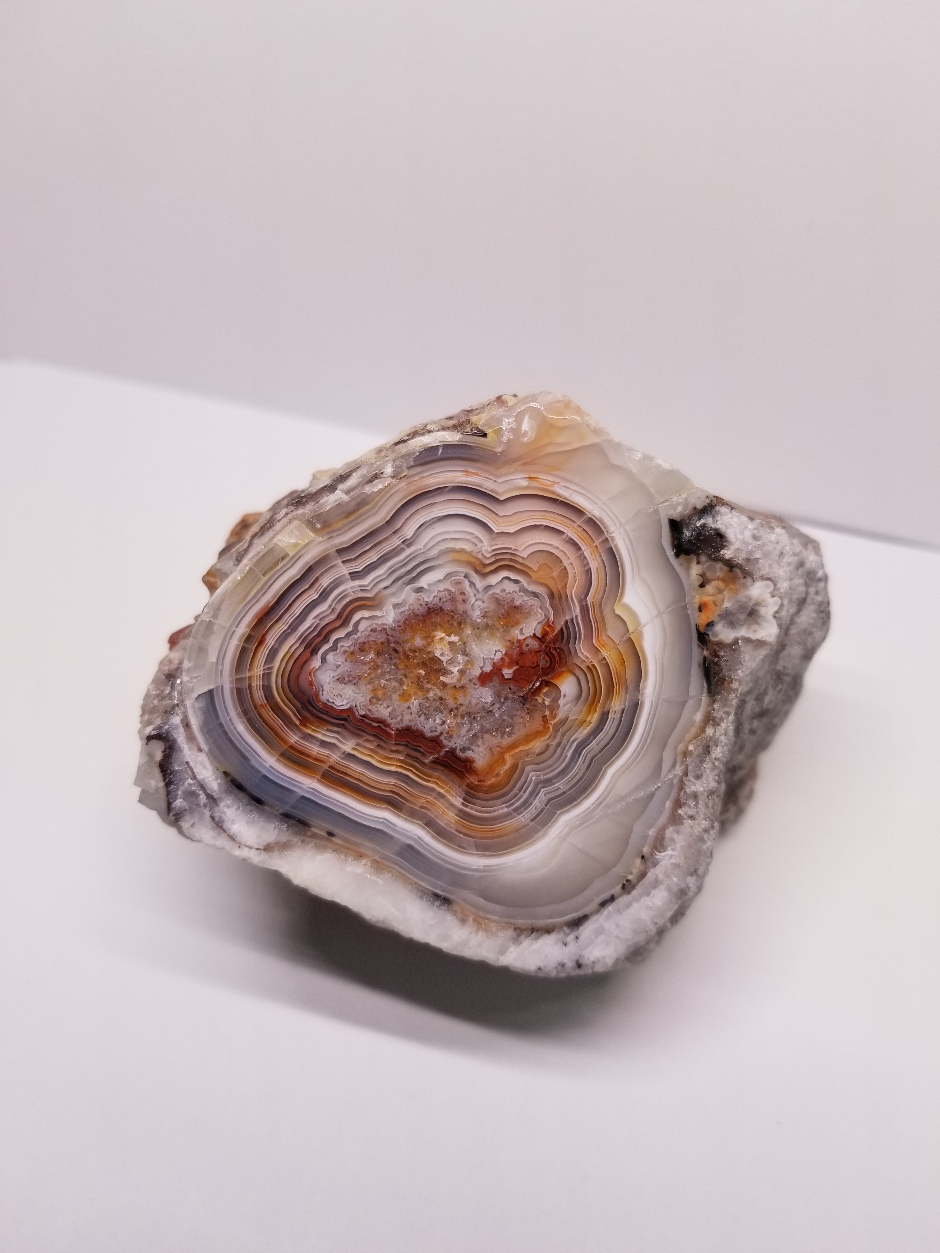 Nice Crazy Banded Lace Agate Chalcedony Face Polished Specimen 233g