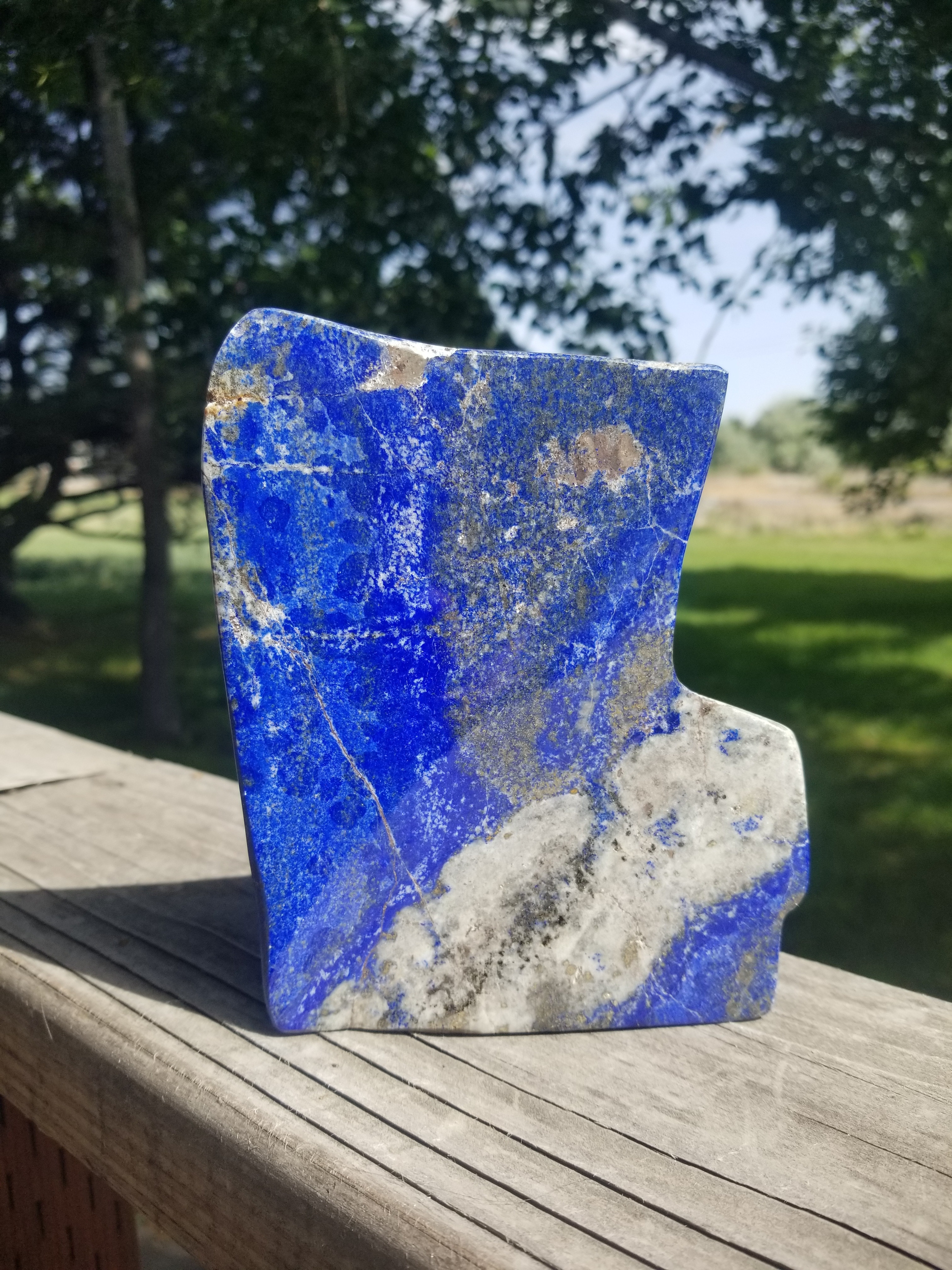 Beautiful Large Freeform Polished Lapis Lazuli Specimen - 2+ lbs