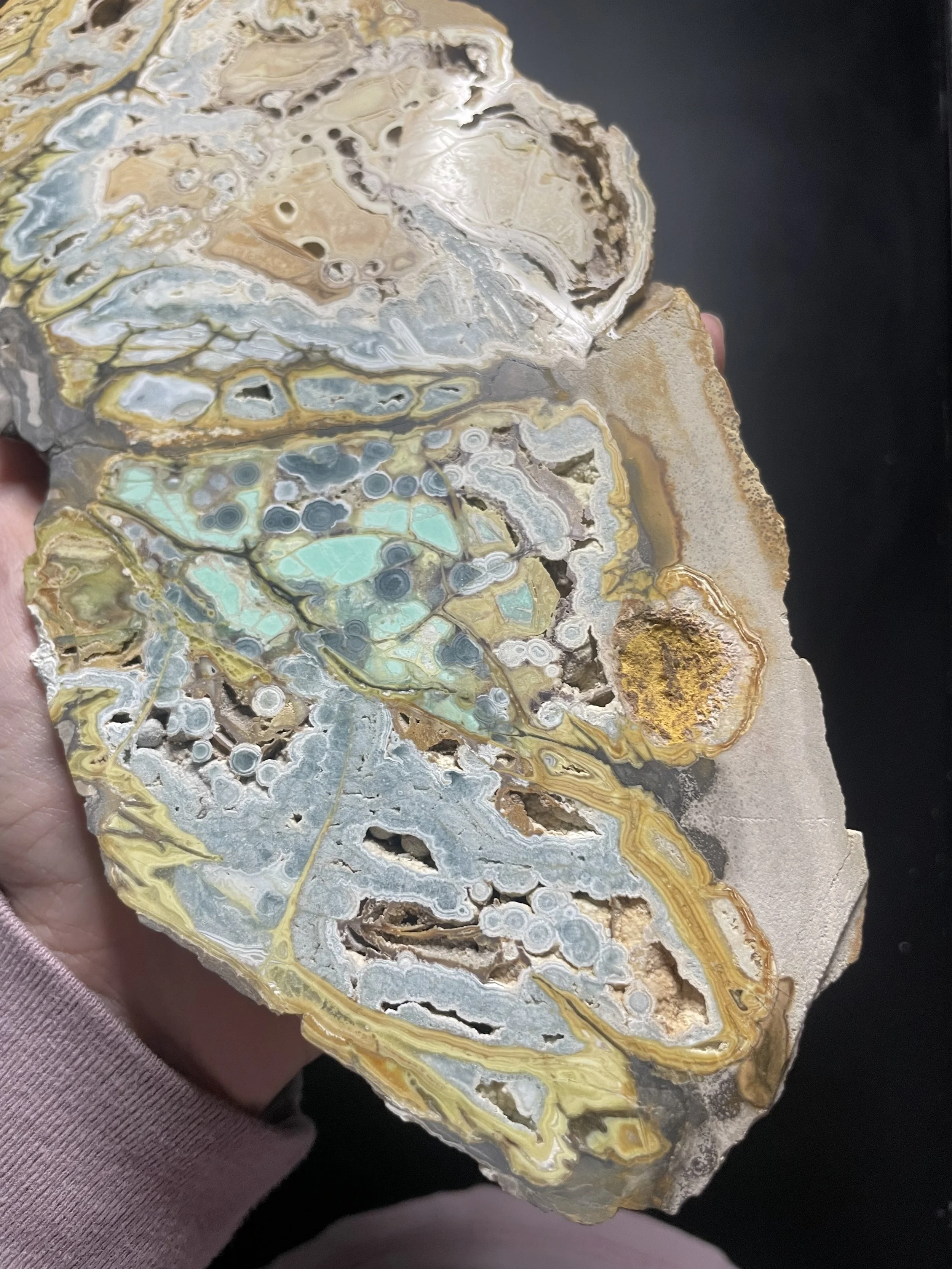 Large Rare Polished Clay Canyon Variscite, Wardite, Crandallite Specimen- Little Green Monster Mine, UT