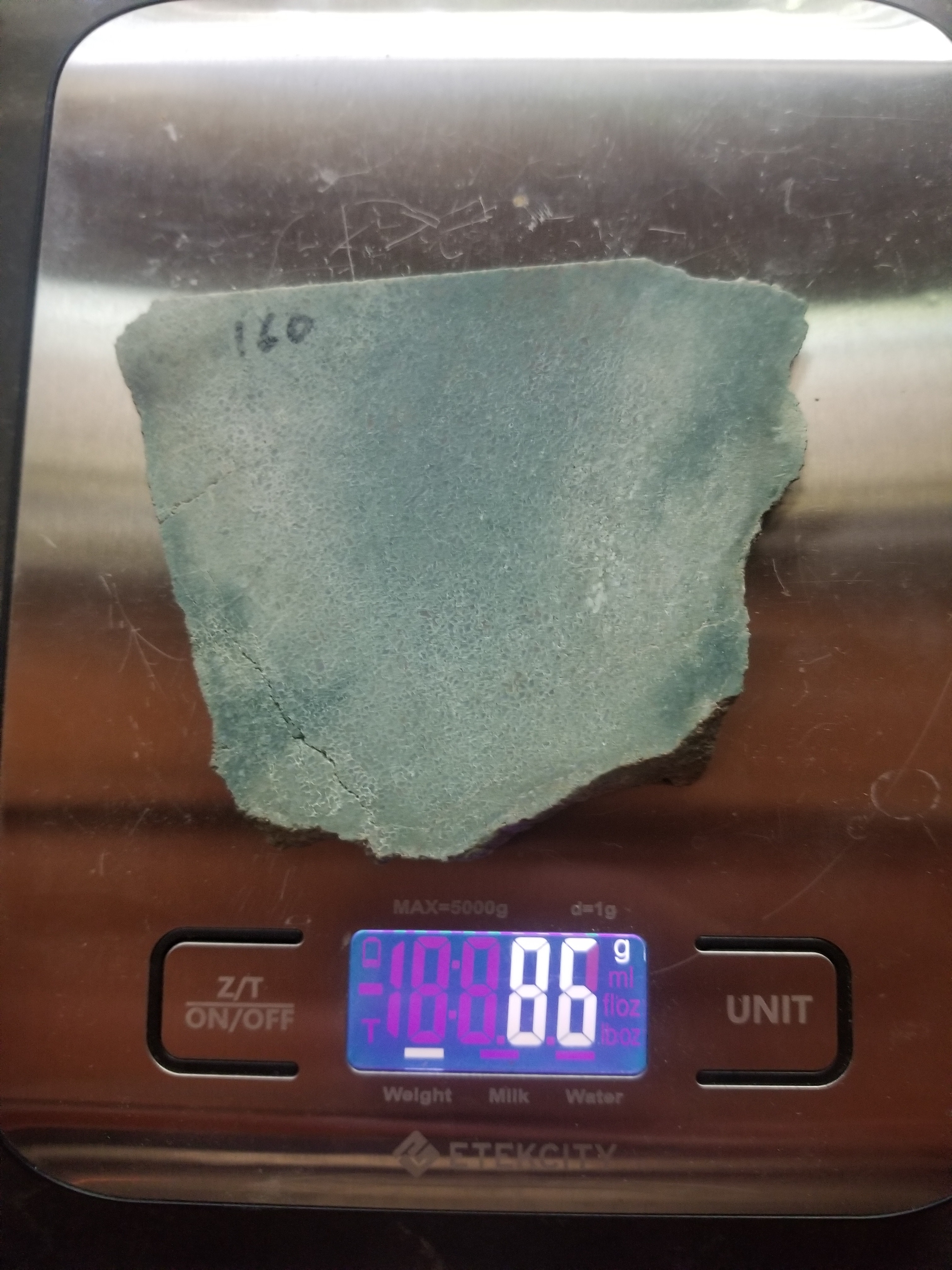 Incredible Green Agatized Dinosaur Gem Bone Slab Specimen Natural Rough 86g Lapidary