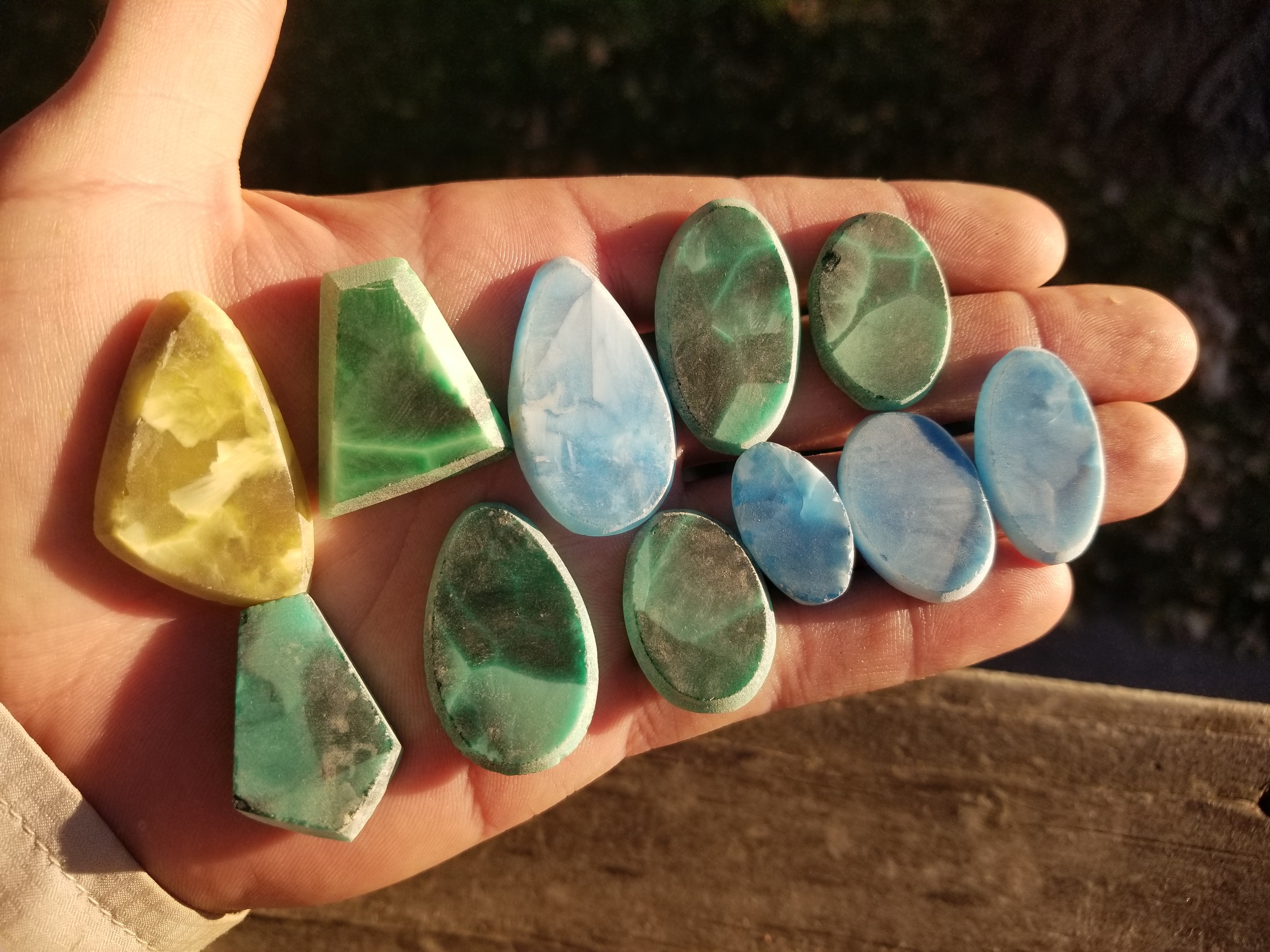 Rare Lot Victoria Imori Stone Cab Preforms 54g 11 Pieces Now Unavailable Collector Must Have Natural Composite Invented by Dr. Imori