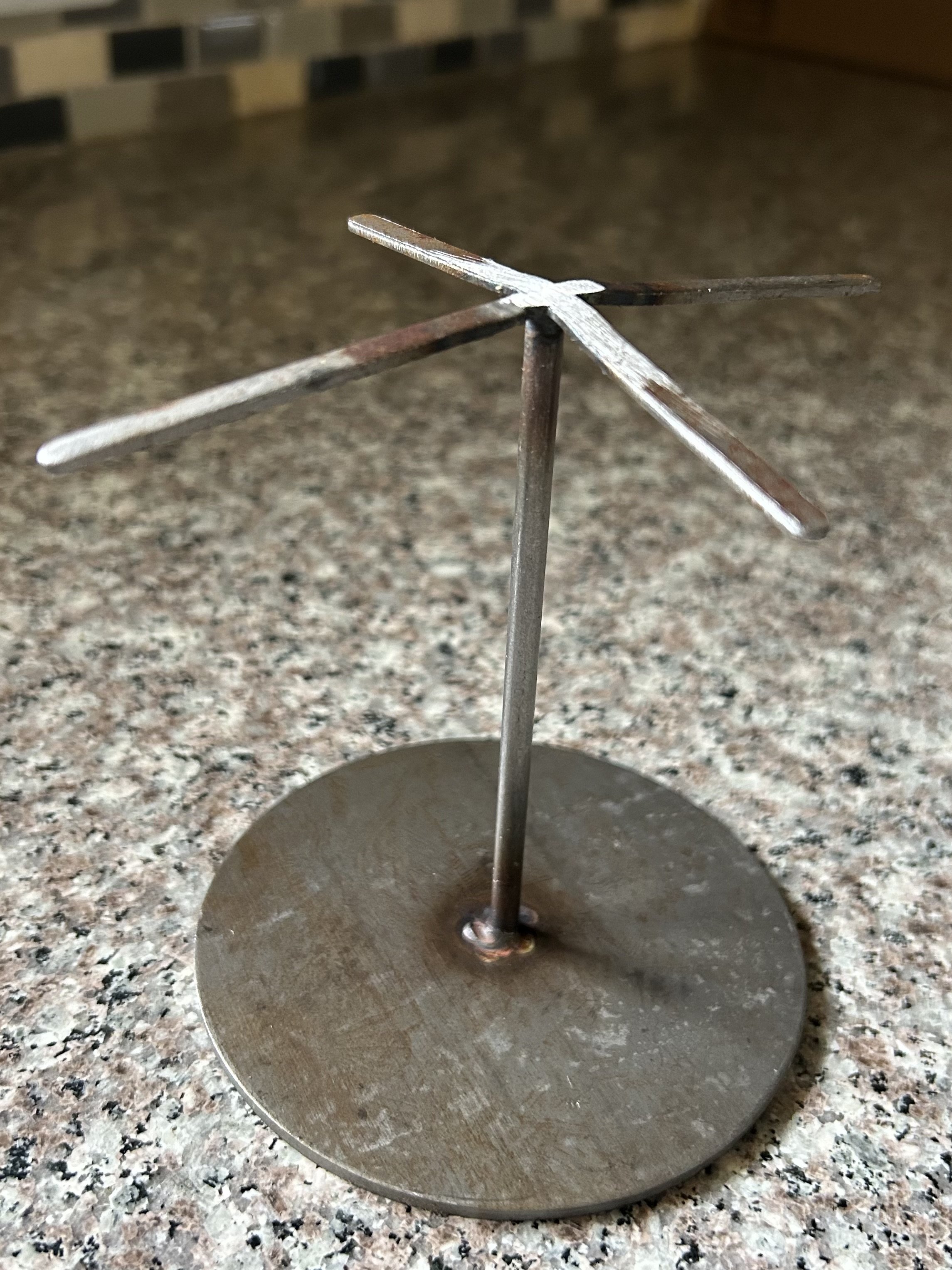 Nice Round Base Adjustable Metal Display Stand - 4"