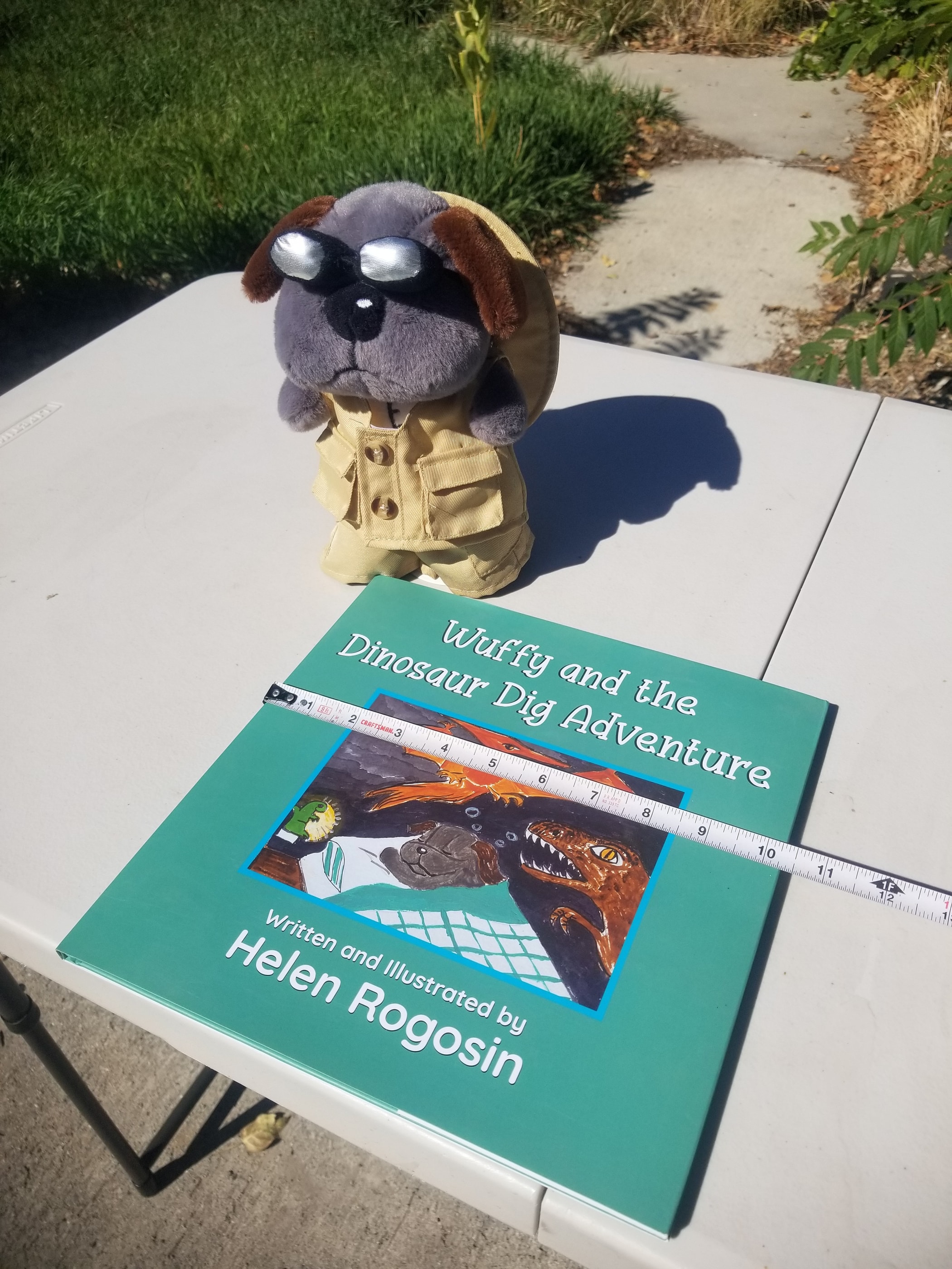 Wuffy & The Dinosaur Dig Adventure Book w/Plushie Stuffed Animal Combo